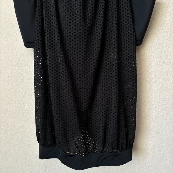 Swim by Cacique Lane Bryant 24 Tankini Swimsuit Top Black Mesh Racerback - Picture 5 of 9